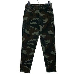 American Eagle Super Stretch Mom Jean Corduroy Camo Print Pants Women's Size 4